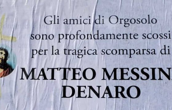Matteo Messina Denaro, il manifesto funebre in Sardegna