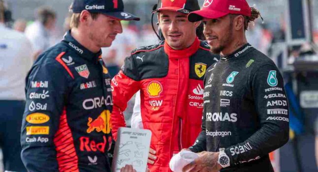 Leclerc, Verstappen e Hamilton