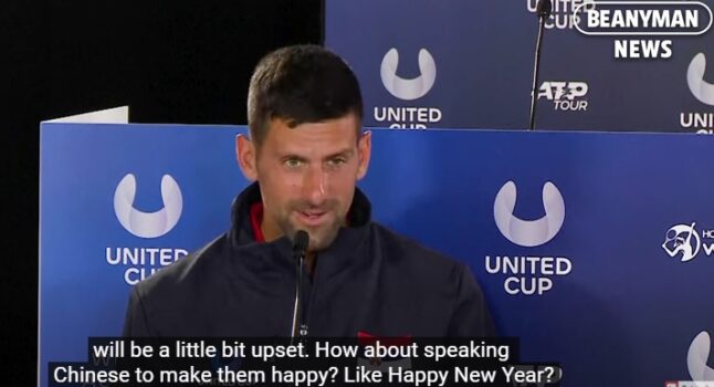 Djokovic parla in cinese in conferenza stampa: "Buon anno nuovo!" VIDEO