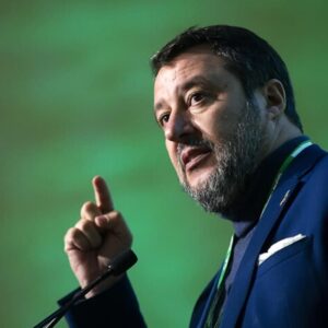 Matteo Salvini, foto Ansa