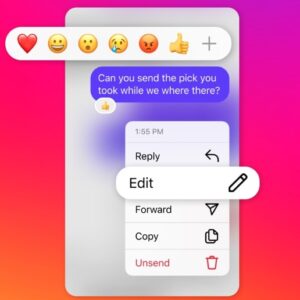 Novità su Instagram: sarà possibile modificare un messaggio già inviato in chat