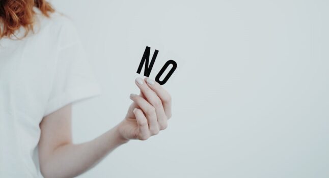 imparare a dire no