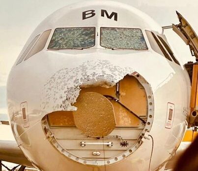 aereo danneggiato vienna