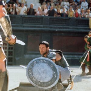 Russell Crowe in una scena del film Il Gladiatore