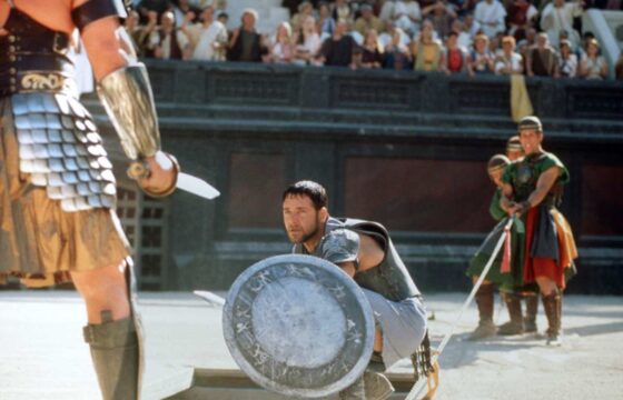Russell Crowe in una scena del film Il Gladiatore