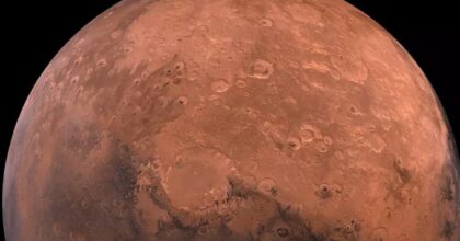 Una foto di Marte, il pianeta rosso