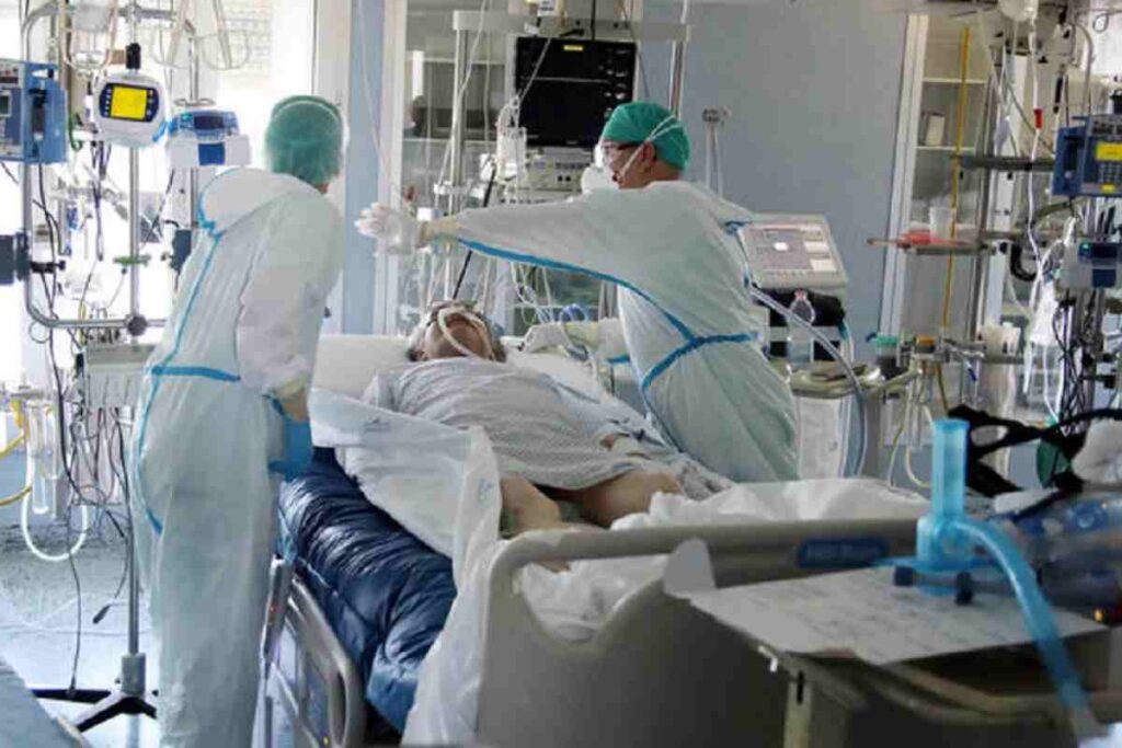 Un reparto di terapia intensiva durante la pandemia
